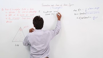 Class 9th I Maths I ICSE I Chapter 20 | Mensuration I Perimeter And Area of Plane Figures I L309