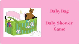 Baby Shower Game Idea-Baby Bag