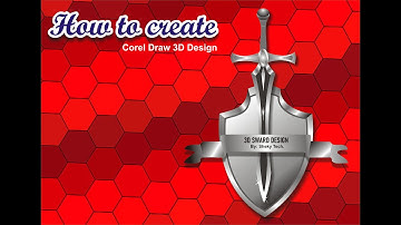 3D Design in Corel Draw| 3D Design kesy Banayen.By Sheky Tech.(English Subtitle).
