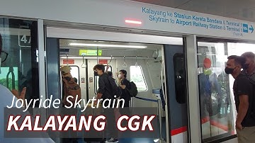 Jakarta: Joyride Skytrain KALAYANG Bandara Soekarno-Hatta CGK, Terminal T2 ke T1