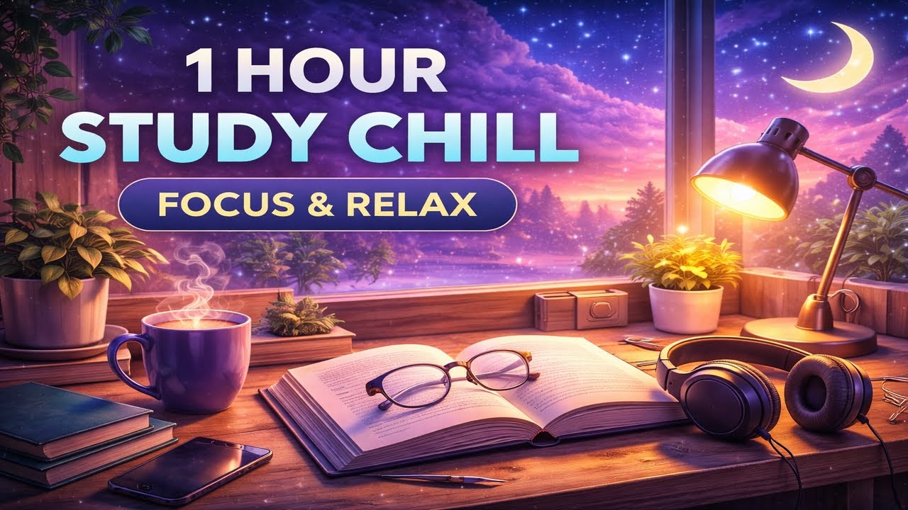 1 Hour Calm Focus Music for Studying 📖 | Ambient Chill for Work ...