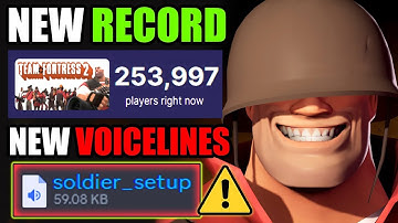 TF2 NEW PLAYERS RECORD AND NEW SOLDIER VOICELINES - SUMMER UPDATE 2023