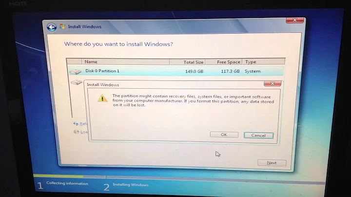 Installing Windows 7 on my old machine