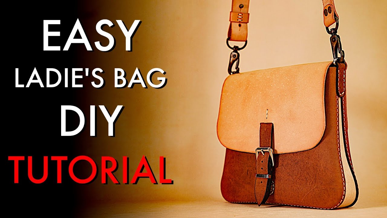 The Boston Leather Bag DIY - Video Tutorial and Pattern Download 