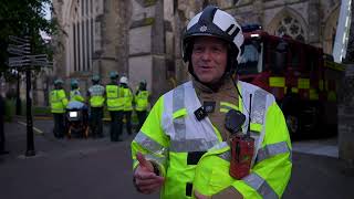 Major fire simulated at Chichester Cathedral  Interview
