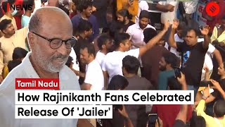 Jailer Release Celebration: Rajinikanth Fans Celebrate Release Of Jailer Outside Theatres In Chennai
