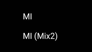 Mİ Mix 2 Ringtone