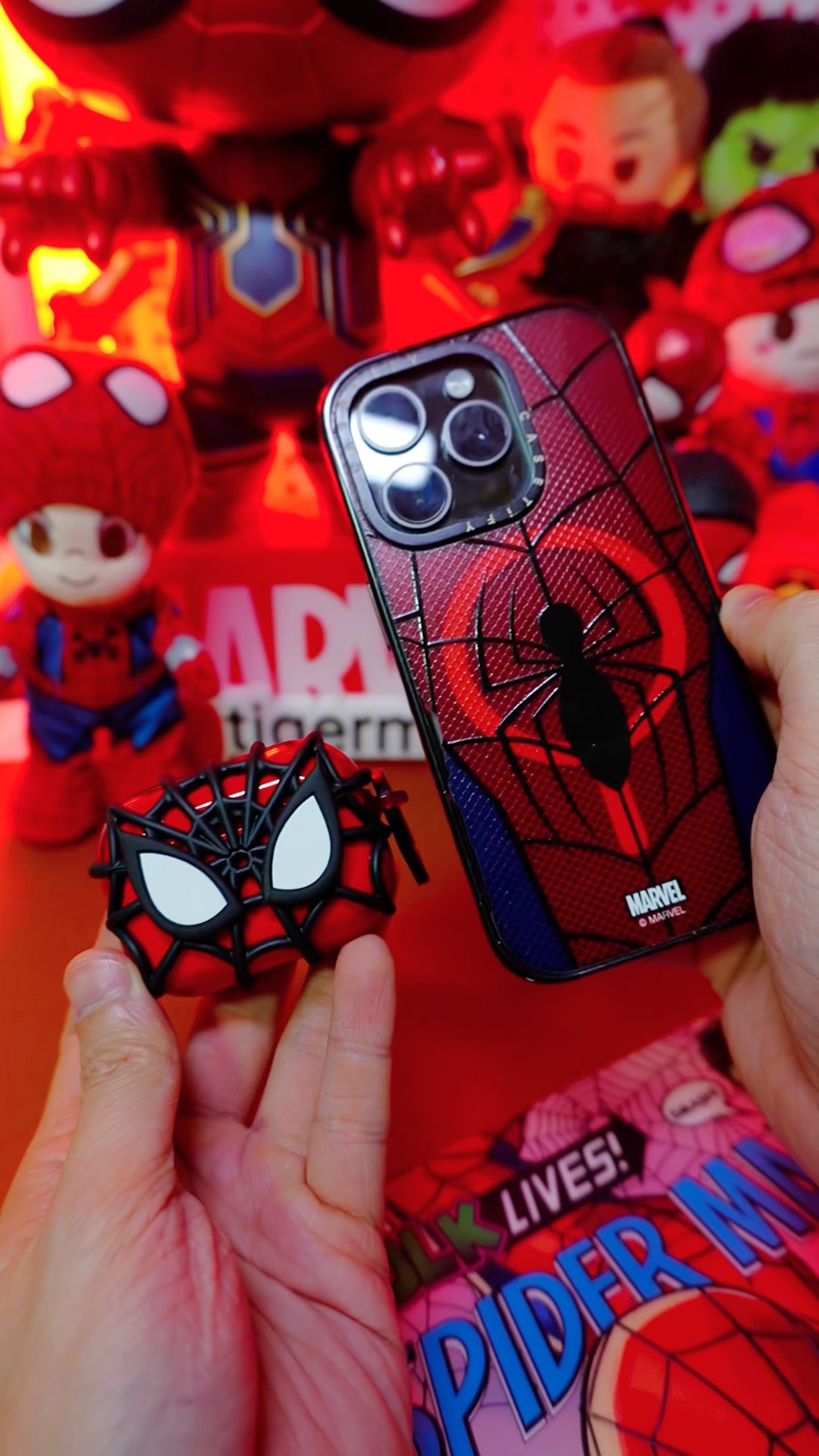 My ‪@Casetify‬ Spider-Man iPhone and Airpods Case