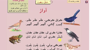 Lesson 20 سبق ويھون آواز | Class 1 Sindhi Reader 1 | Parho Barho Aur Seekho