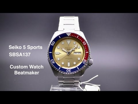 Seiko 5 Sports SBSA137 / SRPH19 CUSTOM WATCH BEATMAKER Limited 2,021 -  YouTube