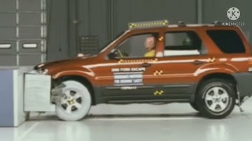 2006 Ford escape moderate overlap IIHS crash test