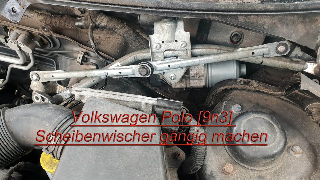 Volkswagen Polo [9n3] Scheibenwischer gängig machen 