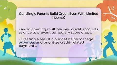 Can Single Parents Build Credit Even With Limited Income? - Single Parent Support Hub