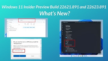 Windows 11 Insider Build 22621.891 & 22623.891: What