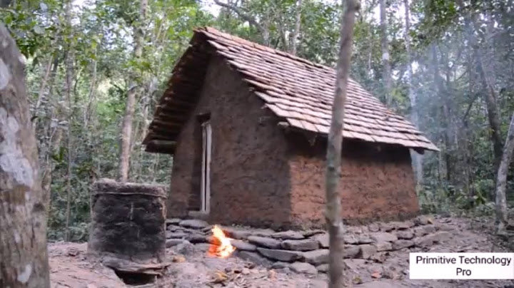 Primitive Technology - Tiled Roof Hut