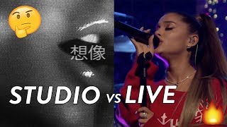 Imagine - Ariana Grande [Studio vs Live Performance] Unbelievable Whistle Notes
