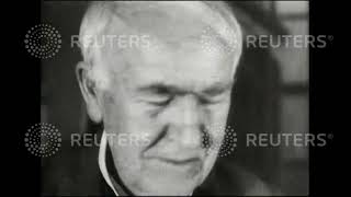 1929 USA: Thomas Edison on his 82nd birthday