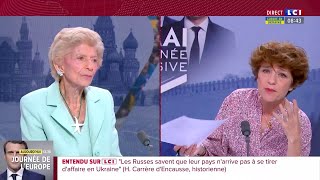 « La guerre a lieu entre Vladimir #Poutine et les EtatsUnis », estime Hélène Carrère d’Encausse