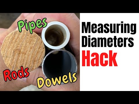 How to Measure the Outside Diameter of Pipes, Rods, & Dowels Hack