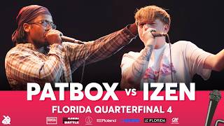 patbox 🇫🇷🇨🇮 vs IZEN 🏴󠁧󠁢󠁷󠁬󠁳󠁿 | Florida Beatbox Battle 2026 | QUARTER FINAL #4