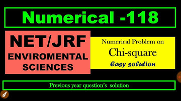 Environmental sciences| NTA UGC NET JRF| biostatistics| Chi square distribution| mind mapping