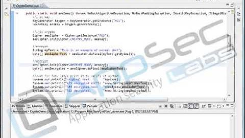 Java Secure Coding: Data Confidentiality and Integrity 12 1 Crypto