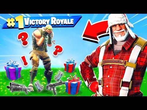 Santa GIFTING Challenge *NEW* Game Mode in Fortnite Battle Royale