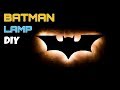 DIY || How To Make A Batman Lamp || Wall Lamp ||