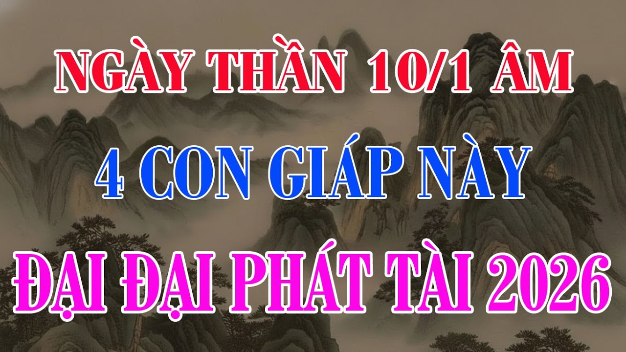 Đúng Ngày 10 Tháng 1 Âm Lịch 5 Con Giáp Đón Vận May Dồn Dập, Thời Tới Cản Không Kịp #tet2026