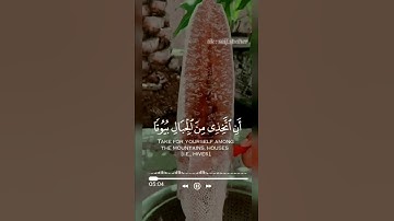 وأوحى ربك إلى النحل أن اتخذي من الجبال بيوتا للقارئ الشيخ خالد الجليل
