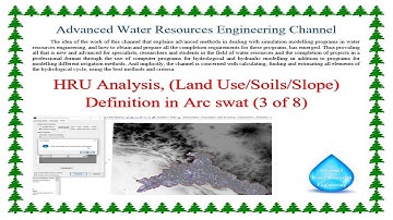 HRU Analysis, Land Use Soils Slope Definition in Arc swat 3 of 8