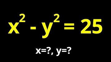 Mastering An Elegant Algebra Problem X^2-y^2=25 | Top Tip Revealed | Olympiad Mathematics