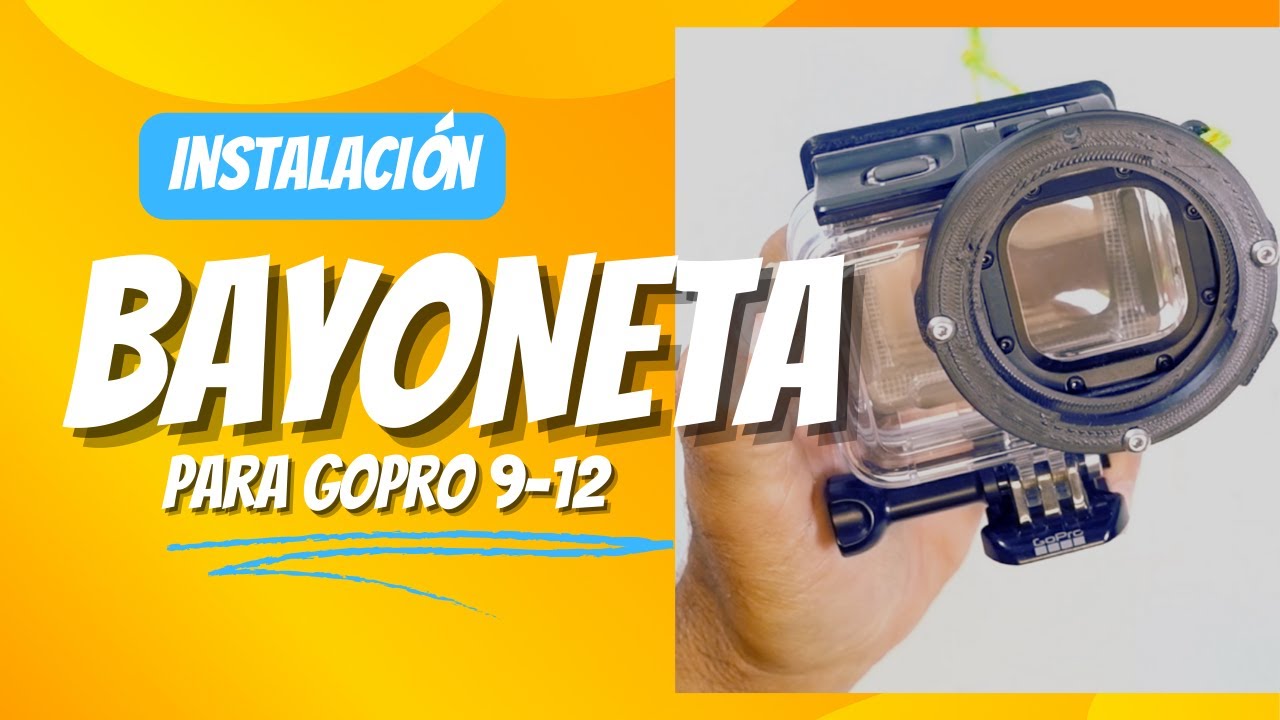 Bayoneta Glowdive para GoPro con filtros