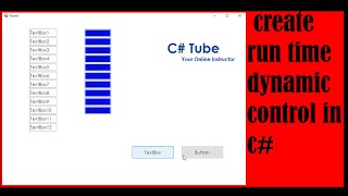 C# Create Control Runtime Dynamic Control in c# windows form application
