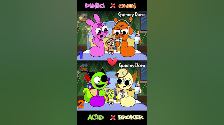 Pinki & Oren, Acid & Broker Kiss… and Boom! So Many Babies! 💋👶🔥#sprunki #animation #shorts #baby