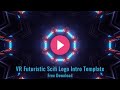 Virtual reality logo intro template  vr futuristic scifi logo intro template no text free download