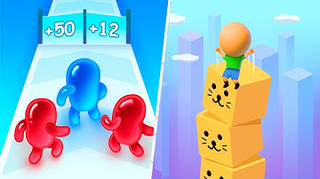 Satisfying Mobile Games 2023 - Join Blob Clash 3D, Cube Surfer, Canvas Run, Blob Runner 3D...
