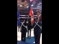 Ari Hest at MSG 1/29/15 performing National Anthems of Canada and USA