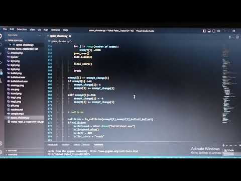 Space shooter game in Python