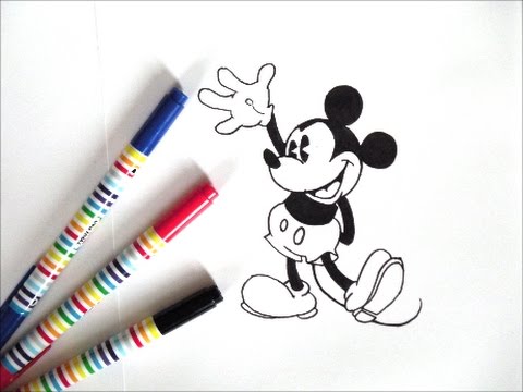 ミッキーマウスの描き方 How To Draw Mickey Mouse 미키마우스 그림 Youtube