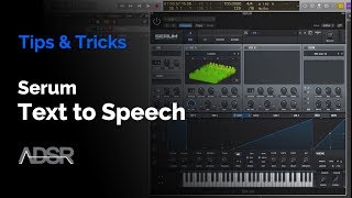 Serum Tutorial: How to Make Serum Literally Talk (Secret Wavetable Feature)