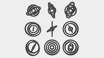 Rotating rings. Draw by openframeworks