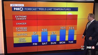 FORECAST: Sunny and Hot heading into Memorial Day Weekend