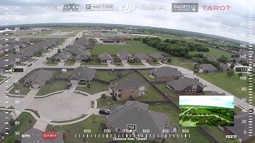 DJI F550 Flytrex Dashware PiP flight w/ GoPro 3+ and Fat Shark PilotHD