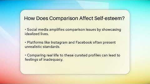 How Does Comparison Affect Self-esteem? - Inside Body Image