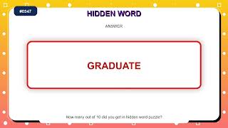 Hidden Word Puzzle #0347 | 10 Word Search Practice Challenges screenshot 3