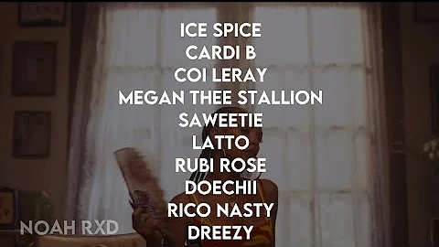 Ice Spice - Gangsta Boo ft. Nicki Minaj, Doja Cat, Cupcakke and 27 other female rappers (Rap Mashup)