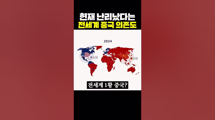 현재 난리났다는 전세계 중국 의존도