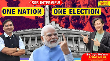 One Nation, One Election | SSB Interview | SSB Interview Preparation | lecturette topics | ssb world