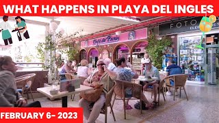 Gran Canaria 🌴WHAT HAPPENS IN PLAYA DEL INGLES - FEBRUARY 6-2023